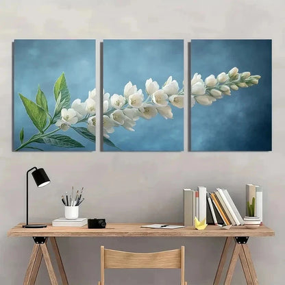 3pcs Baptistic Aesthetic Flower Pastel Perfect Wall Art Set Canvas Framed 60x90cm - High Quality Print 100% Australian Made Wall Canvas Ready to Hang - Bella Home Decor