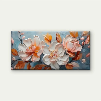 Flowers Abstract Perfect Wall Art Canvas Office Home Room Framed 120x60cm