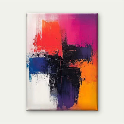Vibrant Abstract Pastel Metal Print Ready to Hang