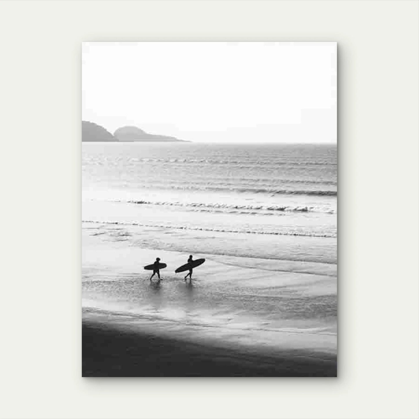 Beach Walkers 60x90cm Metal Print Ready to Hang - Bella Home Decor