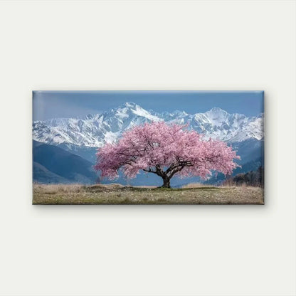 Japanese-Inspired Blossom Tree Wall Art Canvas Office Home Room Framed 120x60cm