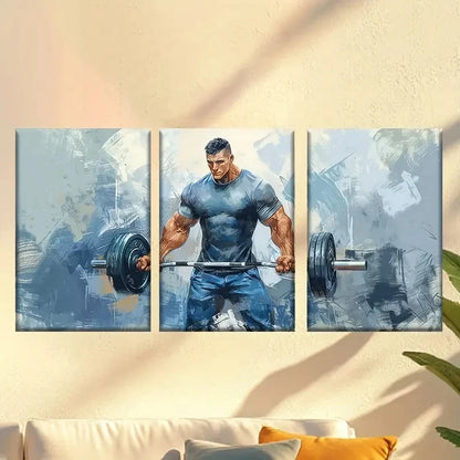 3pcs Encaustic Painting Portrait Classic Style Wall Art Set Canvas Framed 60x90cm - High Quality Print 100% Australian Made Wall Canvas Ready to Hang