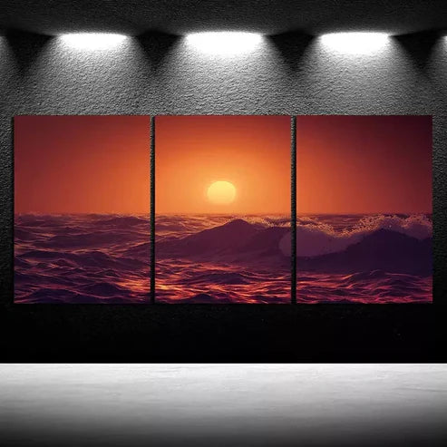 3pcs Ocean Inspired Wall Art Set Canvas Unframed - High Quality Print 100% Australian Made Wall Canvas