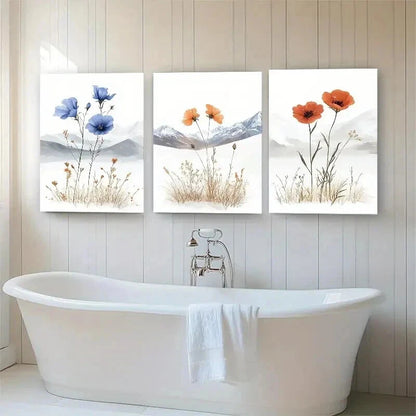 3pcs Minimalist Floral Elegant Nature Perfect Wall Art Set Canvas Framed 60x90cm - High Quality Print 100% Australian Made Wall Canvas Ready to Hang - Bella Home Decor