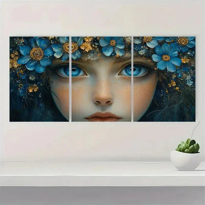 3pcs The Clairvoyant Fine Whimsical Wall Art Set Canvas Unframed - High Quality Print 100% Australian Made Wall Canvas