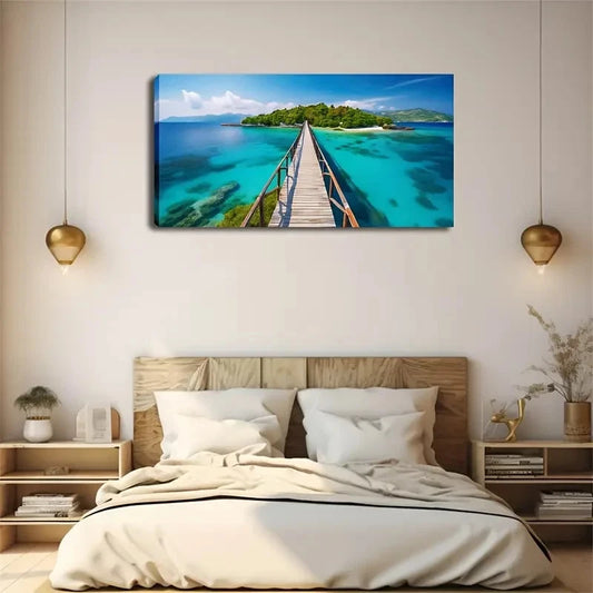 Deco Modern Minimalist Décor Wall Art Canvas Office Home Room Framed 120x60cm