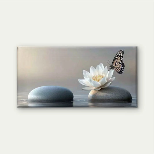 Harmony on the Water Wall Art Canvas Office Home Room Framed 120x60cm
