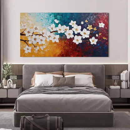 Modern Minimalist Cherry Wall Art Canvas Office Home Room Framed 120x60cm