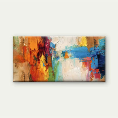 Abstract Brushstroke Art Wall Art Canvas Office Home Room Framed 120x60cm