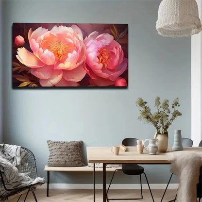 Comfortable Flowers Amazing Wall Art Canvas Office Home Room Framed 120x60cm