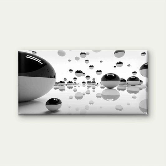 Abstract Black And White Wall Art Canvas Office Home Room Framed 120x60cm