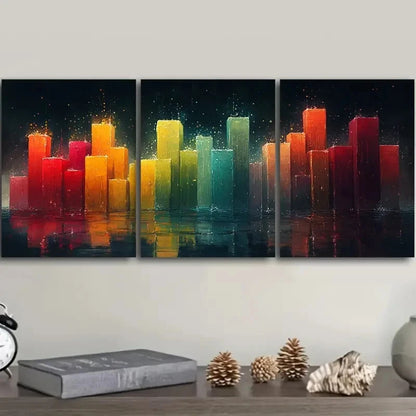 3pcs Modern Art Deco Graffiti Wall Art Set Canvas Framed 60x90cm - High Quality Print 100% Australian Made Wall Canvas Ready to Hang