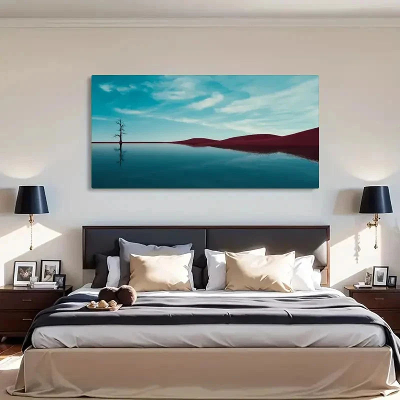 Nature Scenery Modern Asian Wall Art Canvas Office Home Room Framed 120x60cm