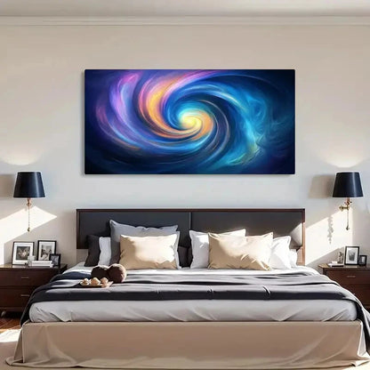 Swirling Sky Cloud Pink Décor cWall Art Canvas Office Home Room Framed 120x60cm - Bella Home Decor