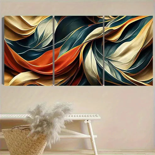 3pcs Fluid Abstract Art Wall Art Set Canvas Unframed - High Quality Print 100% Australian Made Wall Canvas (Copy) (Copy) - Bella Home Decor