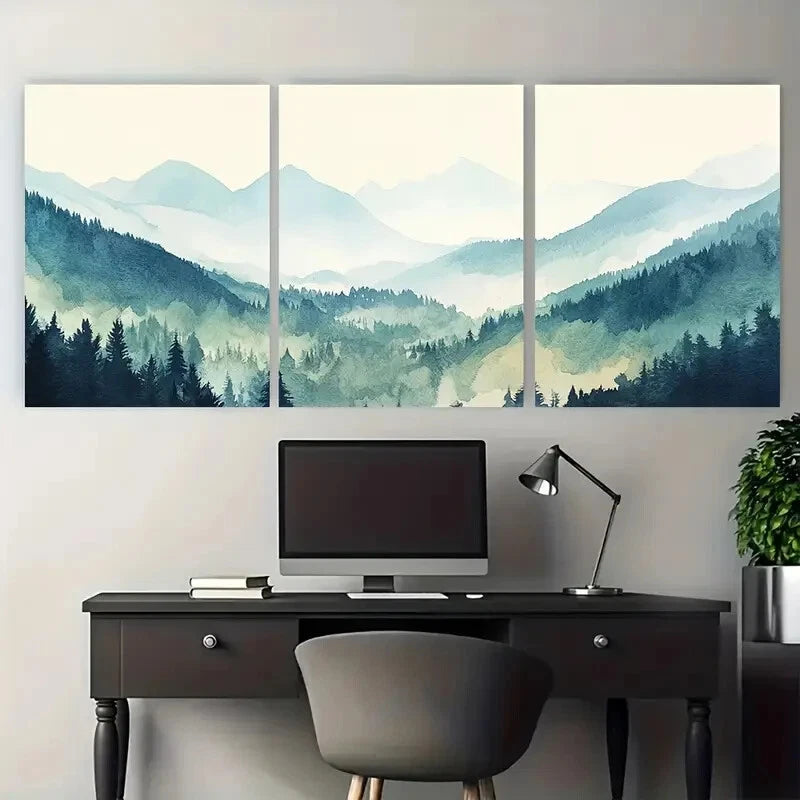 3pcs Preov Slovakia, Travel City Illustration Metal Print Ready to Hang Art - Bella Home Decor