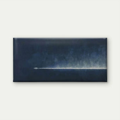 White Boat & Ocean Wave Wall Art Canvas Office Home Room Framed 120x60cm