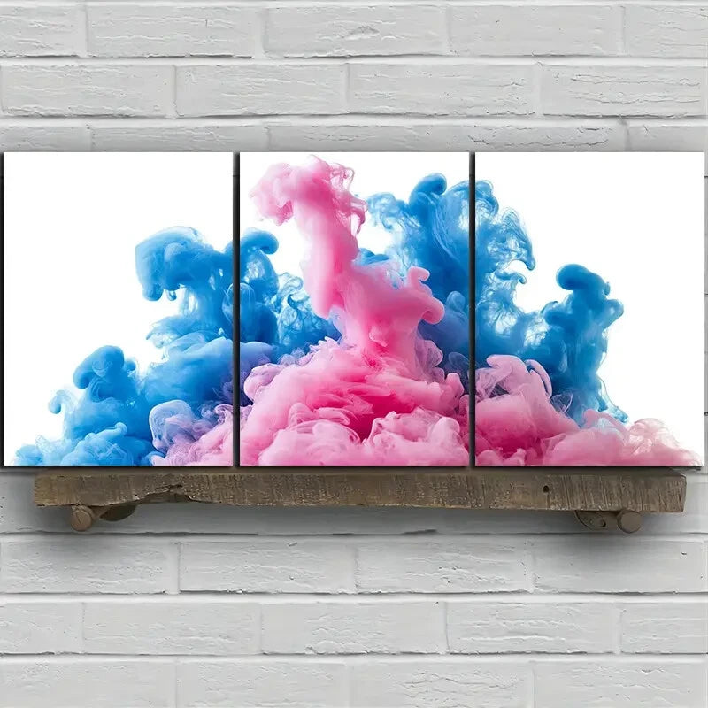 3pcs Modern Abstract Beautiful Lines Metal Print Ready to Hang Art - Bella Home Decor