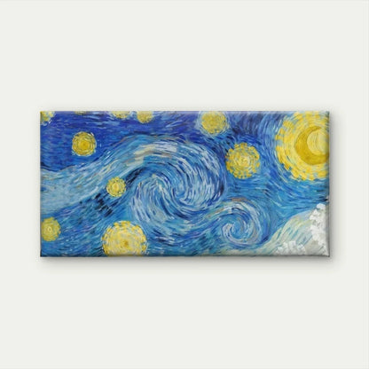 Abstract Blue Night Sky Wall Art Canvas Office Home Room Framed 120x60cm