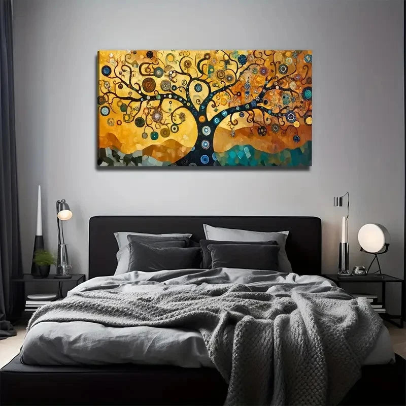 The Tree Of Life Perfect Wall Art Canvas Office Home Room Framed 120x60cm