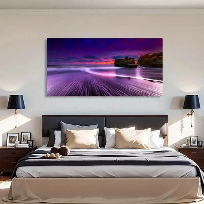 Red Sea Long Exposure Landscape Wall Art Canvas Office Home Room Framed 120x60cm