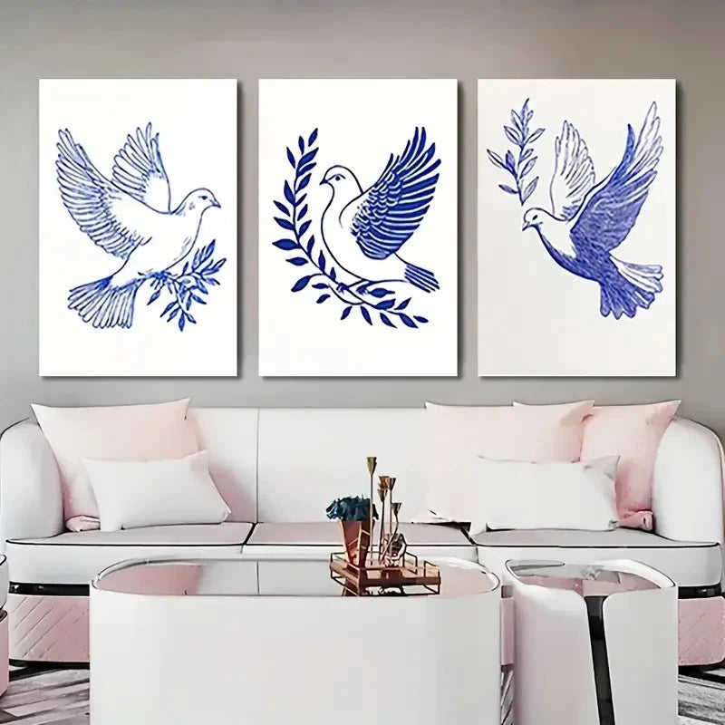 3pcs Abstract Ducky   Colorful Ducks   Wall Art Canvas Framed 40x60cm - High Quality Print 100% Australian Made Wall Canvas Ready to Hang - Bella Home Decor