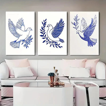 3pcs Abstract Ducky   Colorful Ducks   Wall Art Canvas Framed 40x60cm - High Quality Print 100% Australian Made Wall Canvas Ready to Hang - Bella Home Decor