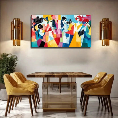 A Group Of Fashionable Girls Wall Art Canvas Office Home Room Framed 120x60cm