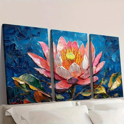 3pcs Flowers South Africa Original Art  RT  Wall Art Set Canvas Framed 60x90cm - High Quality Print 100% Australian Made Wall Canvas Ready to Hang - Bella Home Decor