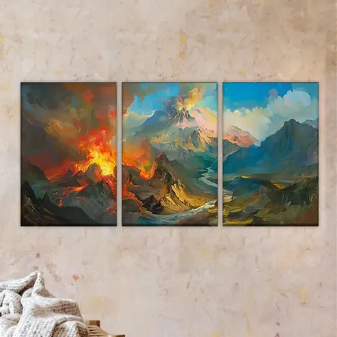 3pcs Pink Abstract White Flower Original Art SF Wall Art Set Canvas Unframed - High Quality Print 100% Australian Made Wall Canvas