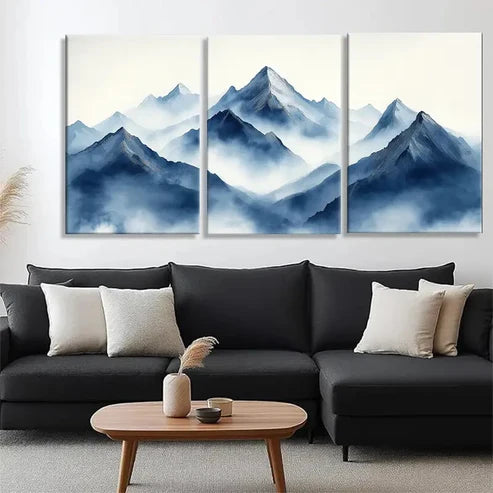 3pcs Mist Tranquil Landscape Majestic Perfect Wall Art Canvas Unframed – High Quality Print 100% Australian Made Wall Canvas