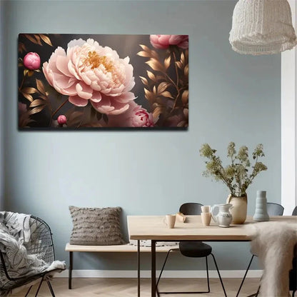 Green Leaves And Buds Wall Art Canvas Office Home Room Framed 120x60cm