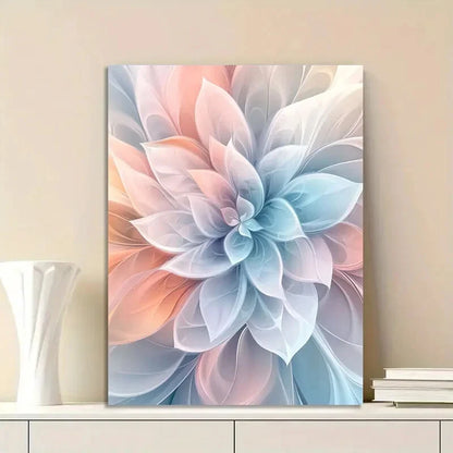 Abstract Floral Vibrant Flower Design 40x60cm Metal Print Ready to Hang