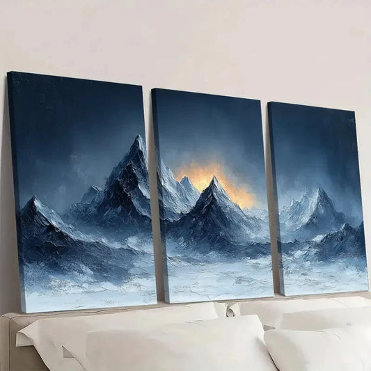 3pcs Gray Minimalist Boho Home Decor GM Wall Art Set Canvas Framed 60x90cm - High Quality Print 100% Australian Made Wall Canvas Ready to Hang