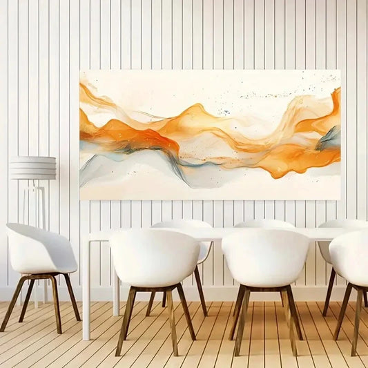 Color Splicing Abstract wall canvas office home room framed 120x60cm - Bella Home Decor