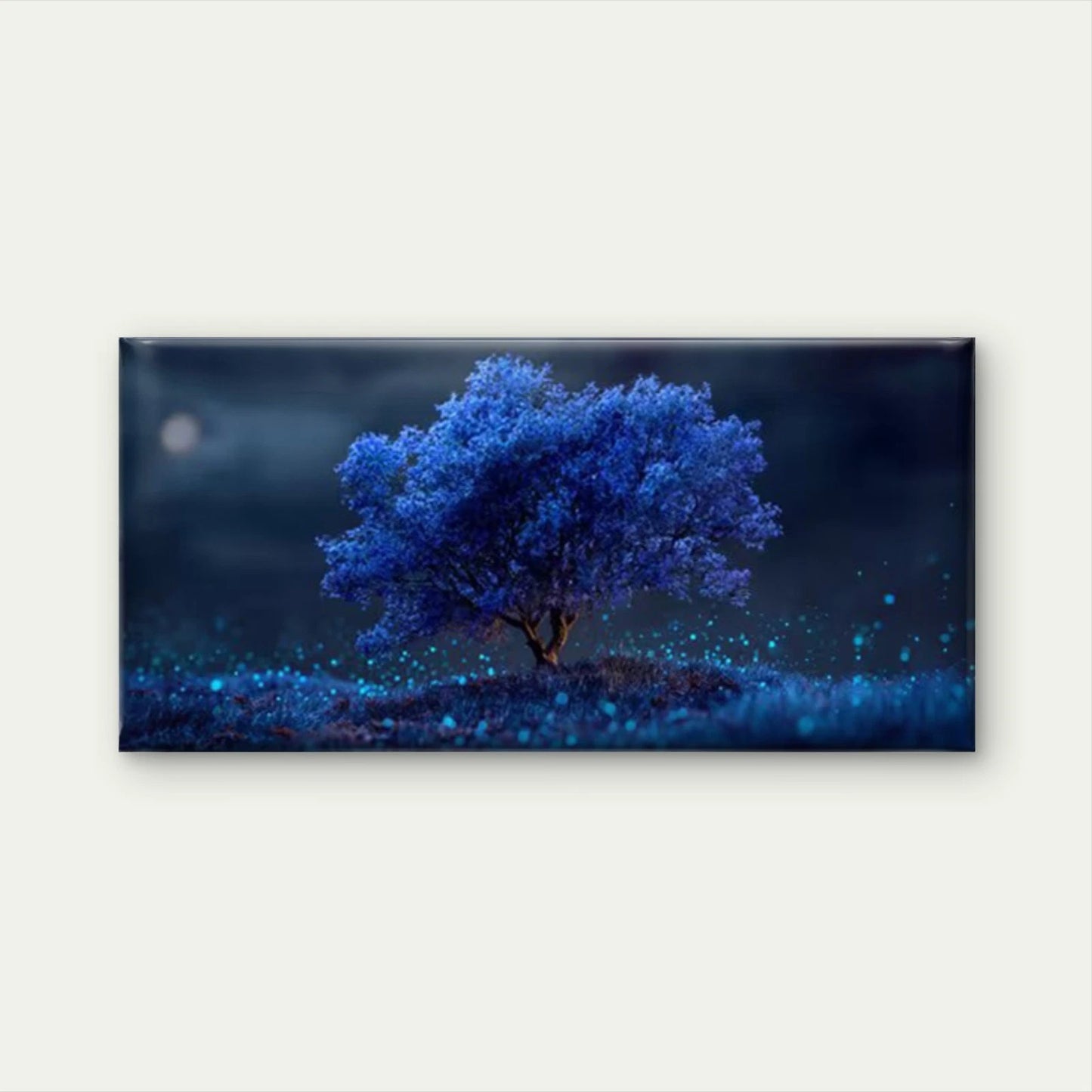 Glowing Lights Fantasy Night  Wall Art Canvas Office Home Room Framed 120x60cm