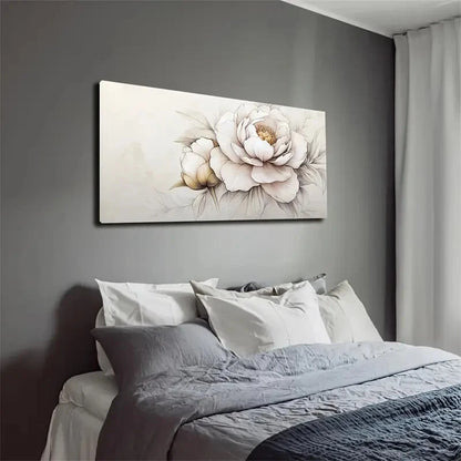 Elegant Ink Wash Style Wall Art canvas office home room framed 120x60cm - Bella Home Decor
