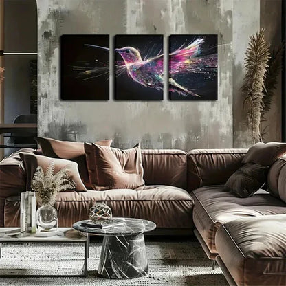 3pcs Minimalist Three Hummingbirds Perfect Wall Art Canvas Unframed - High Quality Print 100% Australian Made Wall Canvas