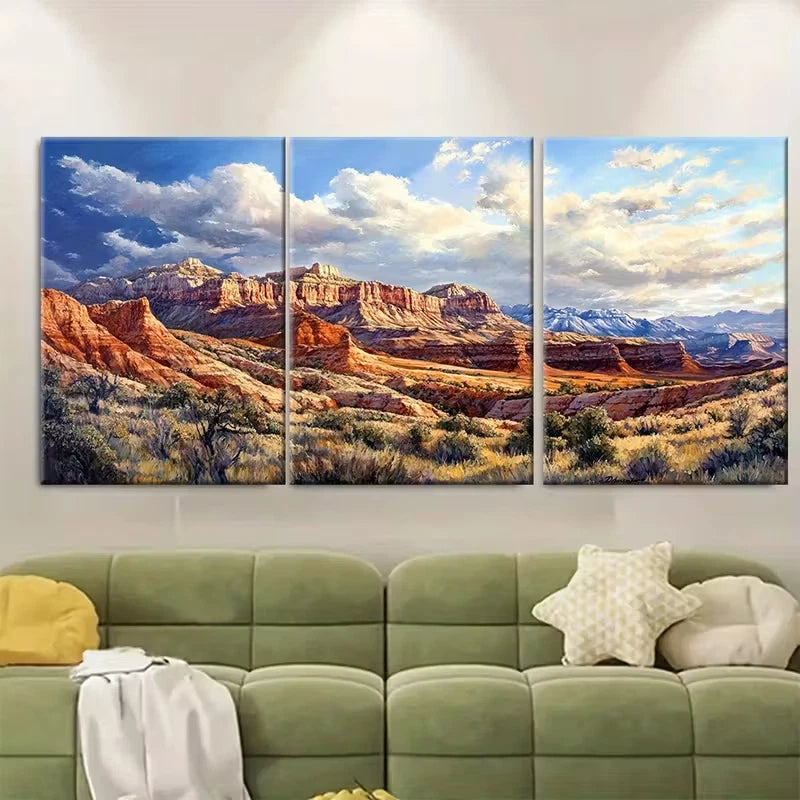 3pcs Brian Head Utah Landscape Metal Print Ready to Hang Art - Bella Home Decor