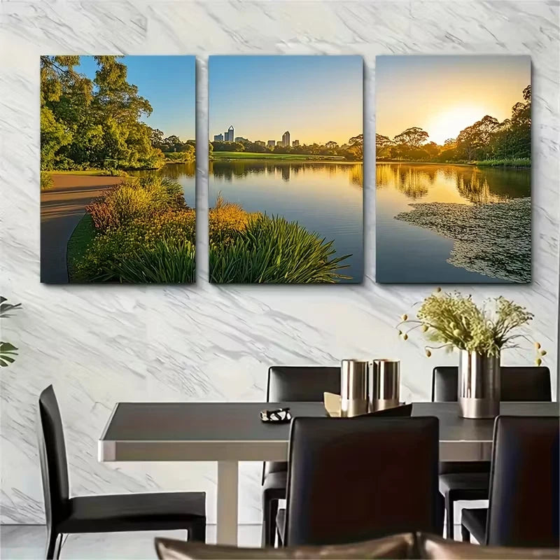 3pcs Perth_Kings Park and Botanical Garden Metal Print Ready to Hang Art