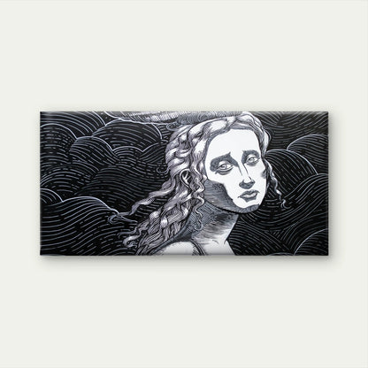 Black and White Woman Portrait Wall Art Canvas Office Home Framed 120x60cm