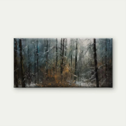 Misty Forest Nature Landscape Wall Art Canvas Office Home Room Framed 120x60cm