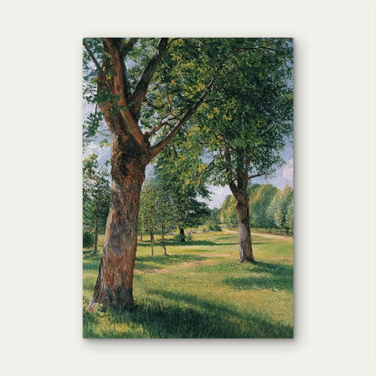 Chestnut Trees at Osny" Impressionist 60x90cm Metal Print Ready to Hang