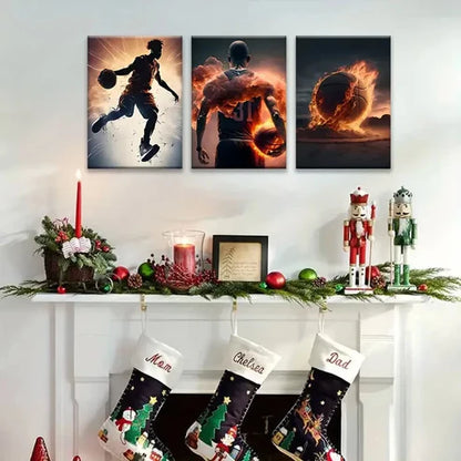 3pcs Sports Themed Wall Art Set Canvas Unframed - High Quality Print 100% Australian Made Wall Canvas