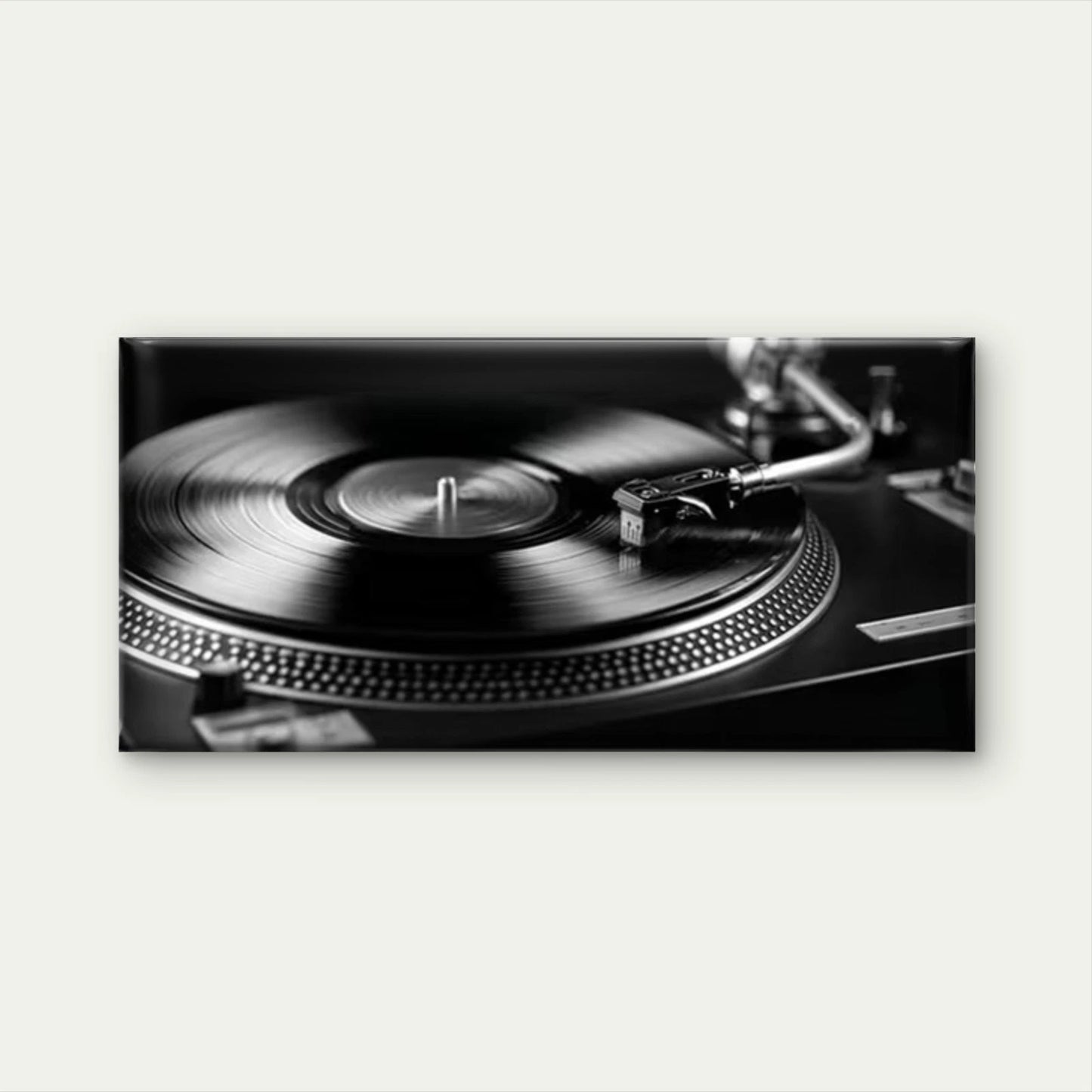 Retro Vinyl Record Player Wall Art Canvas Office Home Room Framed 120x60cm