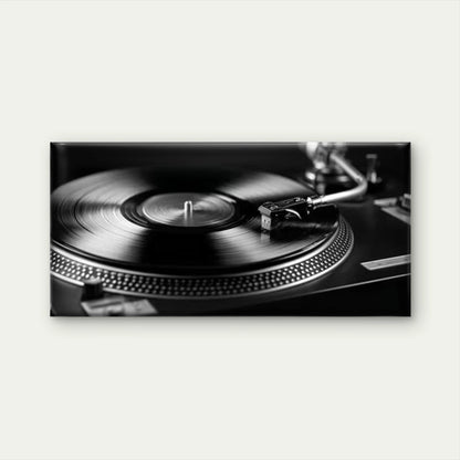 Retro Vinyl Record Player Wall Art Canvas Office Home Room Framed 120x60cm