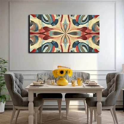 Modern Geometric Decor Wall Art Canvas Office Home Room Framed 120x60cm