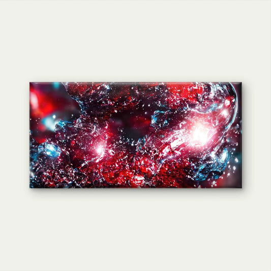 Cola Soda With Ice Cubes Glass Wall Art Canvas Office Home Room Framed 120x60cm