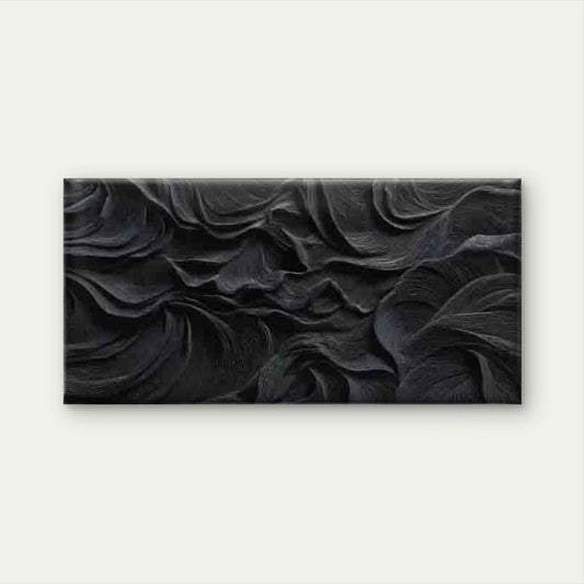 Vintage Wave, Monochrome Wall Art Canvas Office Home Room Framed 120x60cm