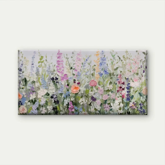 Colorful Wildflower Garden Wall Art Canvas Office Home Room Framed 120x60cm